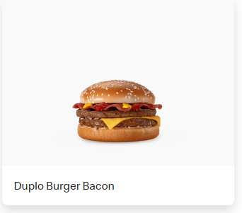 Duplo Burger Bacon